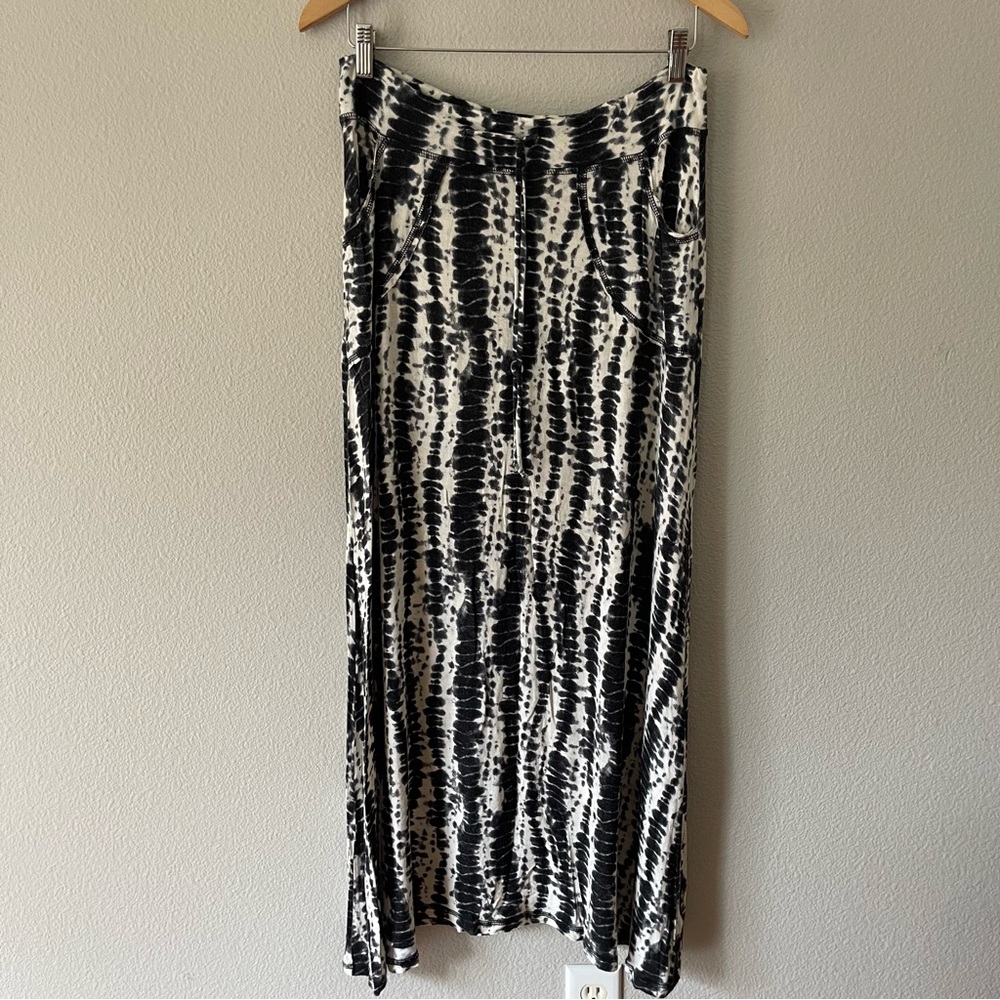 Coin 1804 Tie Dye Maxi Skirt Stretch Jersey Knit Size L